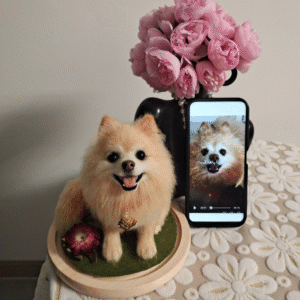 Custom Felted Dog Sculpture – Handcrafted Mini Pet Replica by FeltedNest