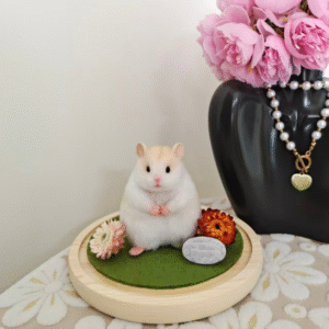 Custom Felted Pet Sculptures – Handcrafted Mini Replicas of Hamsters, Rabbits & Ducks